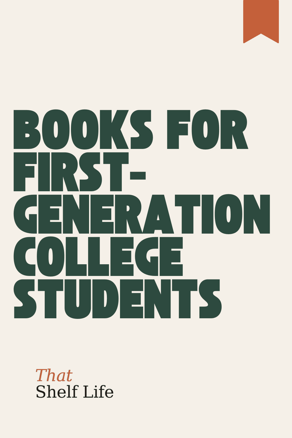 books for first generation college students